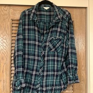 Terra & Sky Blue Plaid Shirt